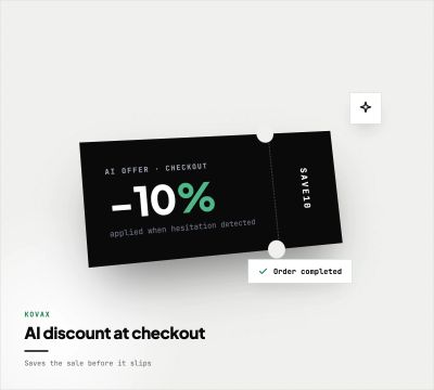 AI discount at checkout