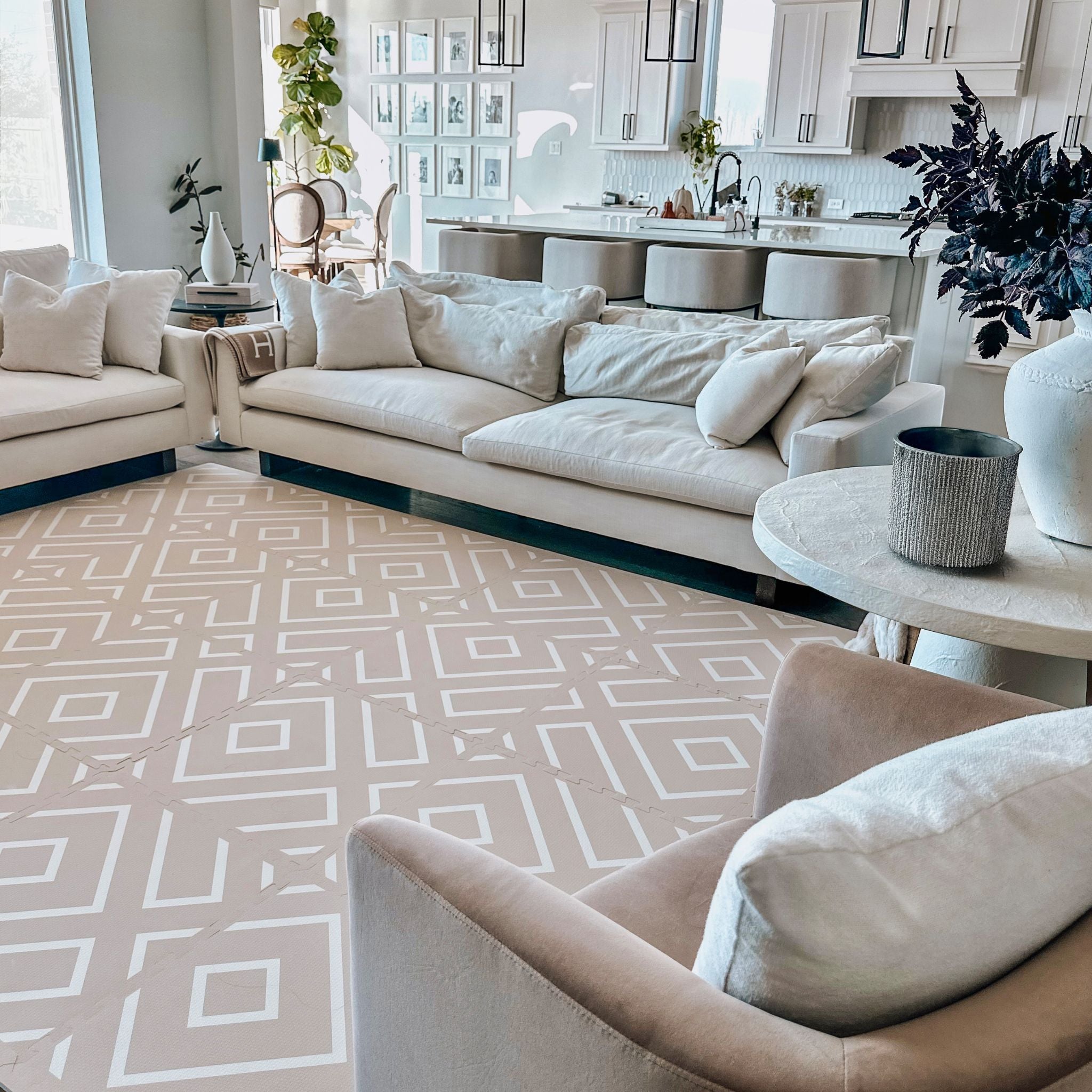 Eeveve premium design-forward baby play mat in a modern living room setting